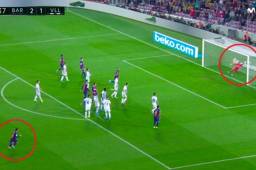 Messi anotó una hermosa anotación desde un tiro libre frente al Valladolid.