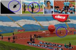 Australia realizó el reconocimiento de cancha del estadio Olímpico previo al juego de ida de repechaje con Honduras y estas son las curiosas imágenes que dejó. Fotos Neptalí Romero y Delmer Martínez