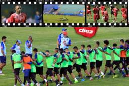 El Belmopan Bandits realizó el reconocimiento de cancha y está listo para el juego contra Motaga por Liga Concacaf. Acá las imágenes de ambas escuadras entrenando sobre el Nacional. Fotos Ronald Aceituno