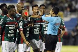 El entrenador del Marathón, Héctor Vargas, culpó al árbitro Saíd Martínez de la paliza que recibieron en el Morazán. Foto Delmer Martínez
