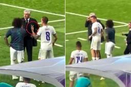 Inédito: Ancelotti le consulta a Marcelo y Kroos los cambios que debía hacer en la prórroga del Real Madrid-Manchester City