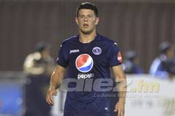 El delantero salió contento de haber anotado su primer gol con el Motagua.