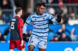 Alenis Vargas y su celebración tras marcar su primer gol en la MLS.