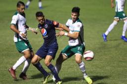 Platense venció 1-0 al Motagua con solitario gol de Diego Reyes. Es el triunfo número 13 de los selacios en el Nacional en la historia de Liga Nacional. Foto DIEZ