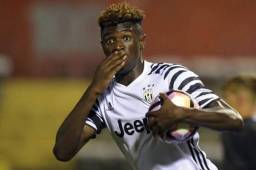 Moise Kean jugó sus primeros minutos con la Juventus en Serie A.