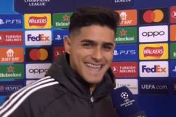 El hondureño Luis Palma se acordó del Mono Burgos, su extécnico en el Aris, tras hacer su primer gol en la Champions.