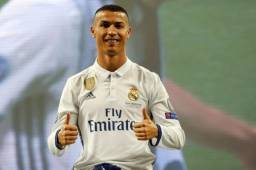 CR7 celebró con toda la afición de Real Madrid ya con su nuevo look.