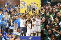 Motagua, Olimpia y Marathón, tres de los cuatro grandes del fútbol hondureño.