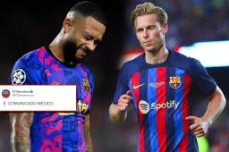 Memphis y De Jong se unen a las bajas de Araujo y Koundé en el Barcelona.
