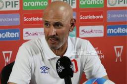 Eduardo Espinel, habló con la prensa con respecto al partido de vuelta ante Cartaginés. FOTO: Marvin Salgado.