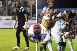 El portero de la Selección de Honduras, Edrick Menjívar, no tuvo problemas ante México en el juego de ida de los cuartos de final de Nations League.