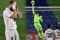 Benzema ingresó en el segundo tiempo; Courtois atajó todo en el Alfonso Pérez y fue la gran figura.
