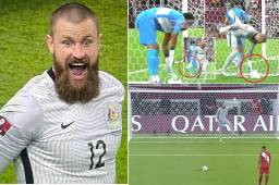 El portero bailarín de Australia habla de su ‘juego sucio’ en la tanda de penales ante Perú: ‘‘Era matar o morir’’