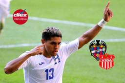 El delantero del Vida y de la Sub-23 de Honduras Luis Palma. Foto: Archivo