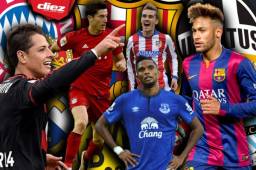 Jugadores como Chicharito Hernández, Robert Lewandowski, Antoine Griezmann y Neymar agitan el mercado en Europa.