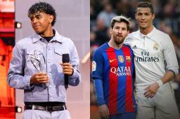 El astro del Barcelona, ganador del Laureus al Mejor Deportista Joven, habla en rueda de prensa sobre su galardón, Messi y el Mundia