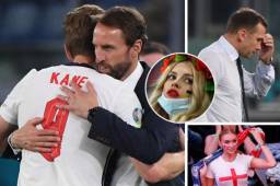 Inglaterra eliminó a Ucrania de la Eurocopa y estas fueron las imágenes que no se vieron en TV. La hermosa periodista que salió triste por la derrota de Ucrania.