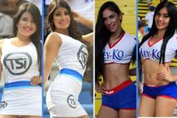 Bellas modelos adornaron el duelo entre Honduras y Panamá en el estadio Olímpico de San Pedro Sula.