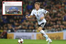 toni Kroos felicitó por medio de Twitter a Francia y Varane.