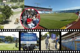 El estadio Olímpico de San Pedro Sula lucirá las mejores galas este martes y se trabaja en detalles para la batalla contra los mexicanos.