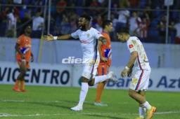 Olimpia superó a los Lobos en el estadio Morazán de San Pedro Sula. Foto: Naptali Romero.