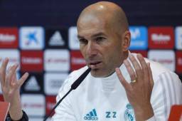 Zidante durante la conferencia de prensa previo al partido contra el Celta.