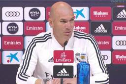 Zidane durante la conferencia de prensa previo al partido contra Villarreal.
