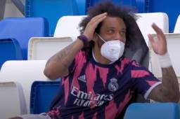 Marcelo no podía creerse que el Valladolid le estuviera ganando el partido al Atlético de Madrid.