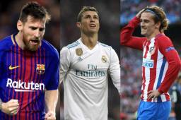 Lionel Messi, Cristiano Ronaldo y Antoine Griezmann son de los goleadores del certamen.