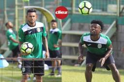 Ambos futbolistas se sumaron al entreno de este día: Foto: Moisés Valenzuela.