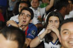 La afición hondureña vivió al máximo el clásico del fútbol de España.