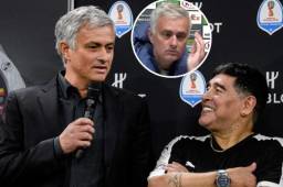 José Mourinho lamentó a más no poder la muerte de Diego Armando Maradona, el dios del fútbol argentino.