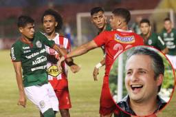Este fue el momento cuando Cristian Cállix inició la pelea con los jugadores del Vida en el partido de la jornada 17. A Real España no le preocupa que lo hayan habilitado.