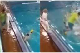 Lamentable pelea que ocurrió en Rusia entre un entrenador y un jugador de waterpolo.
