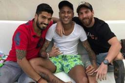 Suárez, Neymar y Messi conformaban el tridente del Barcelona.
