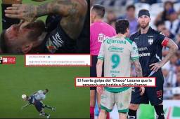 Choco Lozano fue expulsado nuevamente y provoca indignación por lo que le hizo a Sergio Ramos en el juego entre Monterrey y Santos Laguna.