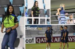 Motagua y Potros se citaron en el estadio Nacional en partido por la Copa Centroamericana de Concacaf. La belleza olanchana se hizo presente. Fotos DIEZ: Alex Pérez y David Romero.