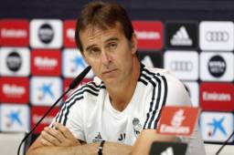 Lopetegui durante la conferencia de prensa previo al partido contra Barcelona.