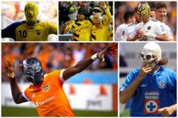 El delantero mexicano Raúl Jiménez anotó con Wolverhampton de Inglaterra y lo celebró con una máscara. Acá la lista de futbolistas que han festejado de esta forma, hay un hondureño y otro de Liga Nacional en la lista.