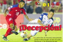 Las portadas de los diarios panameños cuestionan el rendimiento y la falta de gol de su selección.