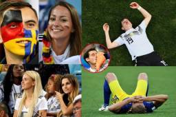 Muchas chicas hermosas se llevaron las miradas en el estadio de Sochi, donde Alemania derrotó a Suecia.