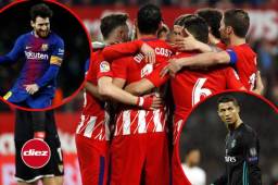 Barcelona, Atlético y Real Madrid pelean por el título del fútbol español.