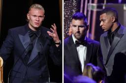 Erling Haaland quedó en el segundo puesto, mientras que Messi en el primero.