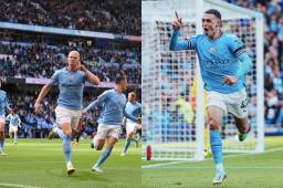 Con hat-tricks de Erling Haaland y Phil Foden el City lo ganaó en el Etihad Stadium.