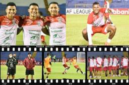 Con buena camaradería el Marathón cerró su preparación este martes para el juego ante Diriangén por la repesca a los octavos de la Concacaf League. Fotos cortesía CD Marathón