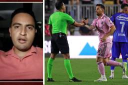 El árbitro hondureño Saíd Martínez se refirió a la foto viral saludando a Leo Messi en el debut del argentino con el Inter Miami.