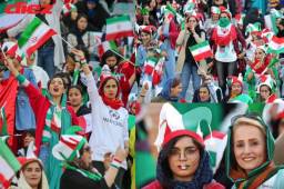 Las autoridades de Irán cedieron ante la presión de la FIFA y dejaron entrar a las mujeres del país asiático por primera vez a un estadio de fútbol. Las damas vivieron con euforia este momento. FOTOS: AFP.