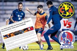 El América de México en pleno entrenamiento en la cancha del estadio Nacional donde se preparó para el choque de este miércoles ante Olimpia. Foto cortesía