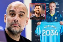 Pep Guardiola habló de la renovación de Haaland.