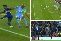 ¡Dos caños incluidos! El tremendo golazo de Vinicius Junior en el Manchester City vs Real Madrid por Champions
